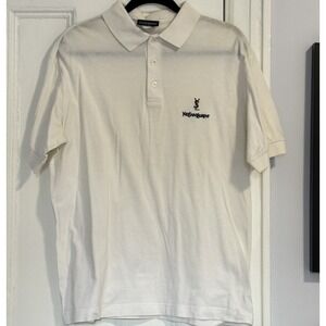YSL Saint Laurent Men's Polo Shirt White